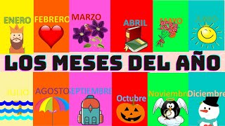 LOS MESES DEL AÑO/ para NIÑOS/ ESPAÑOL completo EXPLICADO/ Ejemplos