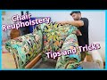 UPHOLSTERY TIPS AND TRICKS | HOW TO REUPHOLSTER A CHAIR | ARMCHAIR UPHOLSTERY | FaceliftInteriors