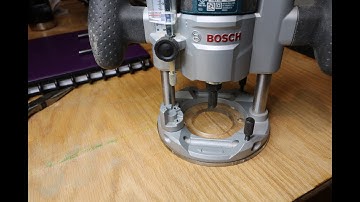 Quick How to Use or Set the Depth on a Bosch Plunge Router  -a Tutorial on One of the Best Routers