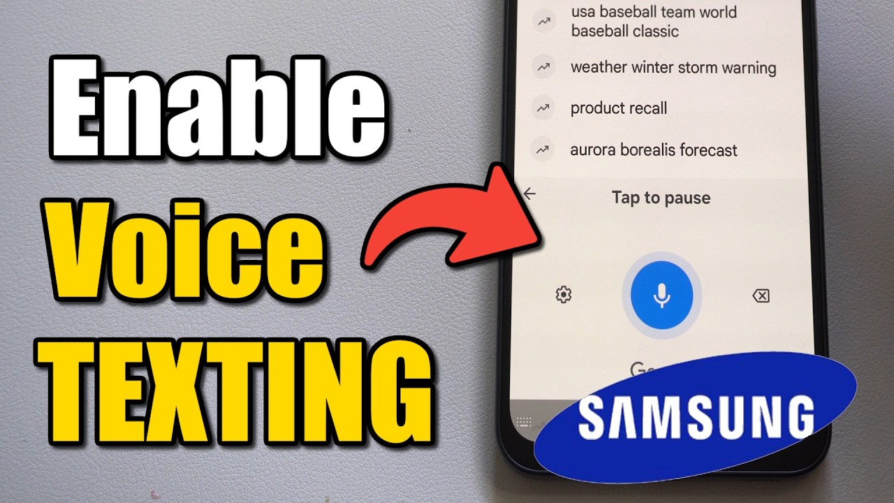 How to Enable Voice input Speech to Text on Keyboard on Samsung Galaxy ...
