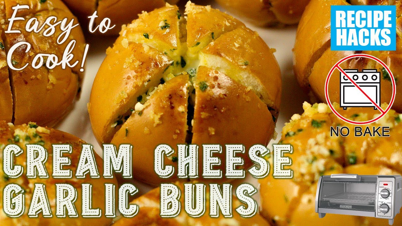 No Bake Korean CREAM CHEESE GARLIC BUN Fast and Easy to Cook
