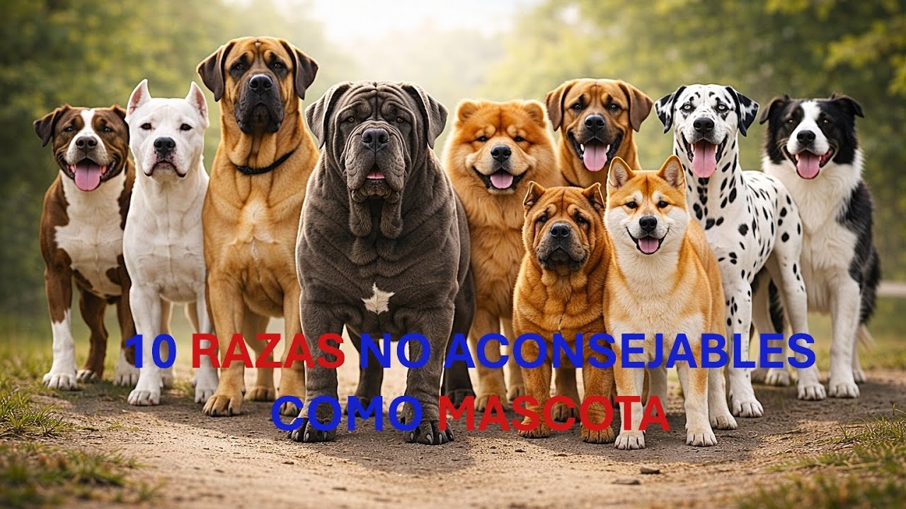 10 RAZAS DE PERROS QUE NO DEBERÍAS ELEGIR COMO MASCOTA 