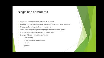 Python ppt [comments in python ]
