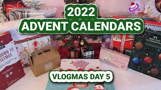 Day 5 - Opening 10 ADVENT CALENDARS!  Vlogmas Day 5! #leighshome