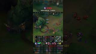 Jinx SOLO KILLS Varus | KR Master Patch 26.18 #shorts