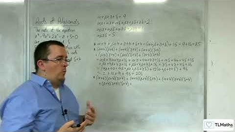 A-Level Further Maths D2-13 Roots of Polynomials: EXTENSION Quartic Example