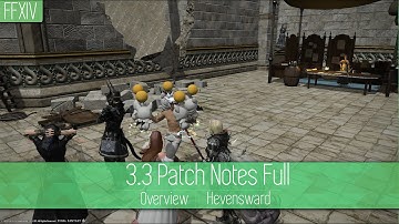 FFXIV 3.3 Full Patch Notes Overview