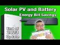 Solar pv and battery payback progress end of 2023 update