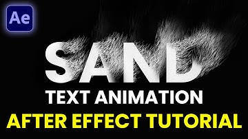 Sand Text Animation - After Effects Tutorial