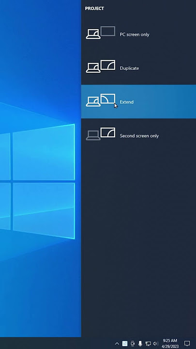 Extend Displays (Dual Monitor)