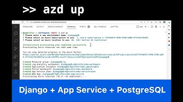 Deploying a Django app to Azure with azd