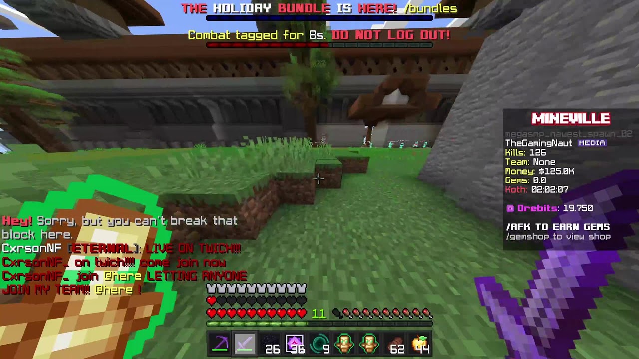 Live Mineville Megasmp (Lifesteal) *SEASON 2*