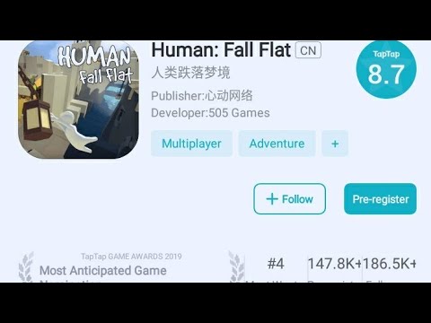 Human fall falt CN ?!!!!!!  is Chinese version launch game tap tap app ???!!