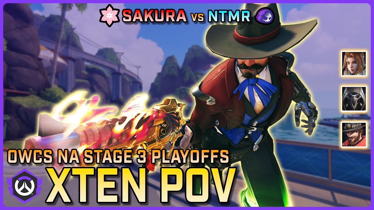 [ Xten ] DISGUSTING Aim | Sakura vs NTMR | OWCS NA Stage 3 Playoffs