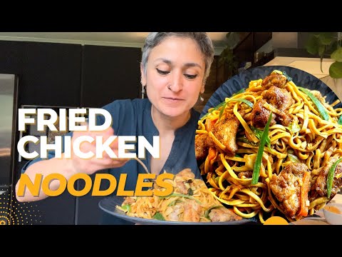 FRIED CHICKEN NOODLES  Delicious chicken noodles you must try  Food with Chetna
