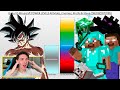 Goku vs minecraft nivel de poder  reaccion dragon ball thekalo