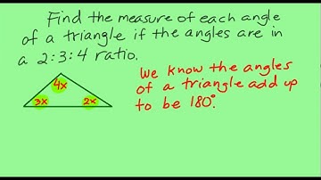 Finding triangle angles in a 2:3:4 ratio