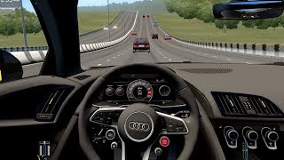 City Car Driving -  Audi R8 V10 Plus | Street Racing screenshot 2