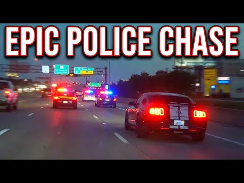 Mustang Caused a Terrible CRASH. EPIC POLICE CHASES.
