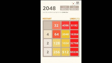 2048 Highscore: 131072 tile  2065344 points