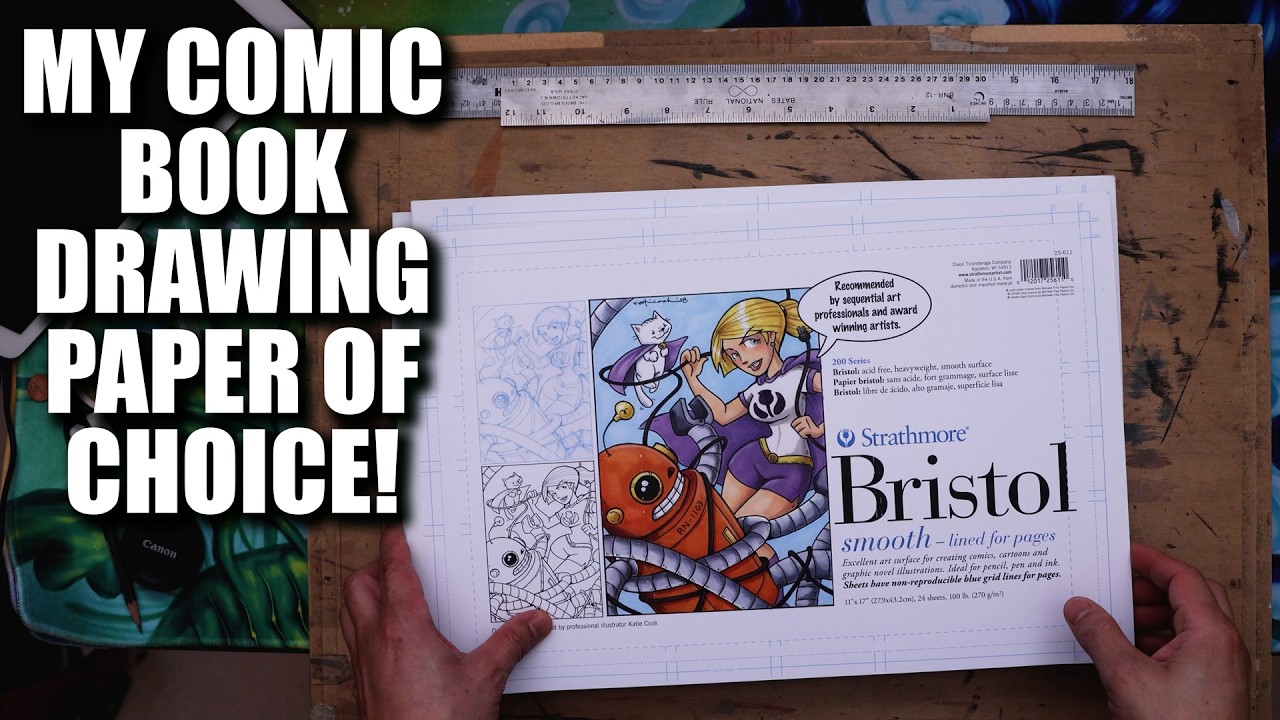 BEST PAPER FOR COMIC BOOK INKING + My Thumbnailing Process - YouTube