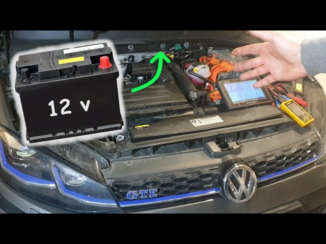 Volkswagen GTE 12v Battery Change ( Audi tfsi hybrid 1.4 ) - YouTube