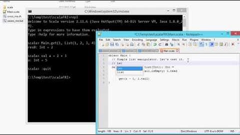 Using portable scala package