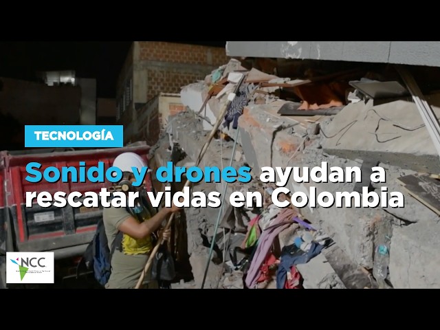 Sonido y drones ayudan a rescatar vidas en Colombia