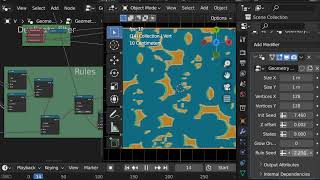Cellular Automation with Blender's Geometry Nodes