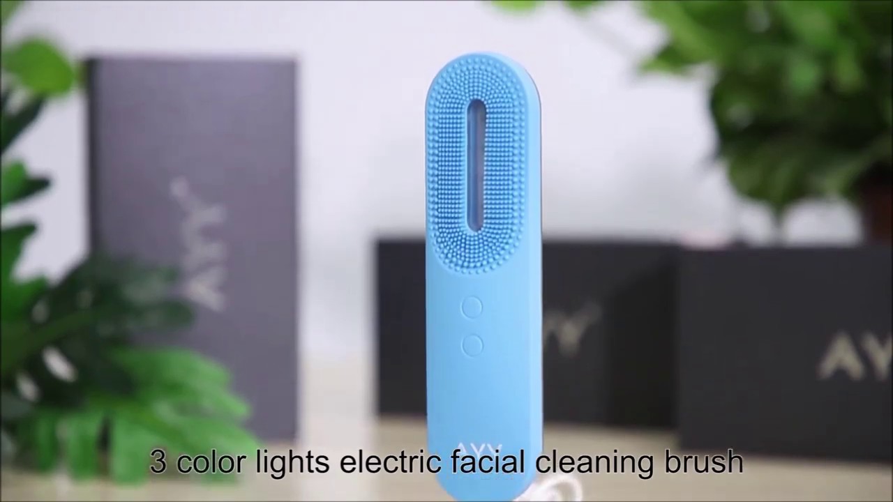AYY Silicone Facial Brush with Phototherapy YouTube