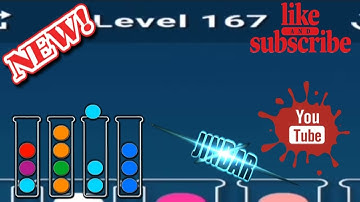 Ball Sort Puzzle Level 167 Color Sorting Games Level 167