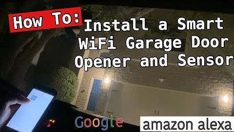 WiFi Alexa & Google Controlled Garage Door Opener - Installation & Review