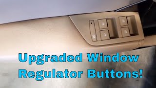 I just pimped my window regulator buttons in the SAAB New Generation 9-5 - DIY