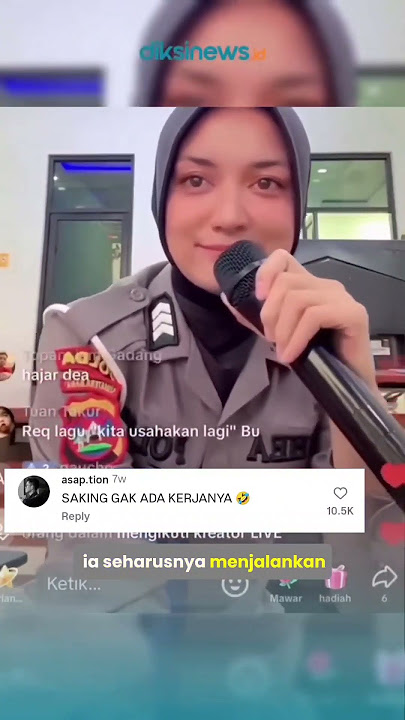 viral polwan live tiktok saat jam kerja #shorts #polisi