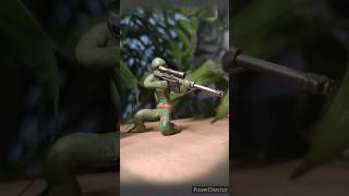 clay stop motion animation sniper rifle, анимация винтовки из пластилина #clay #animation #shorts