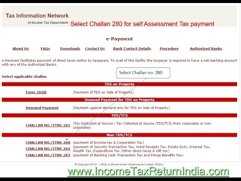 How to pay Self Assessment Tax - Hindi - video from IncometaxReturn