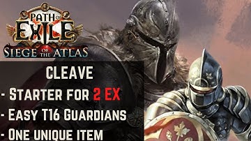Path of Exile 3.19 - SUPER CHEAP STARTER CLEAVE BUILD - Lake Of Kalandra Starter