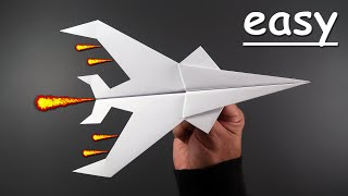 Super Sonic Paper Plane - How To Make A Paper Plane That Fly Far Best Paper Airplane