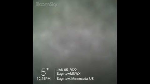 Bloomsky Webcam - Saginaw, MN 1/5/22