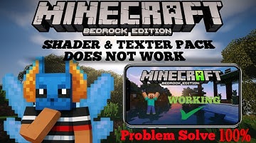 FIX Shaders & Texture Packs Not Working in Minecraft Bedrock! (iOS/Android ✅