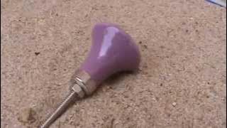 KPS-4669-Pink Round Ceramic knob