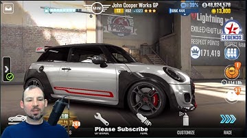 CSR2, John cooper works gp mini, shift pattern to beat dyno time / how to drive playlist
