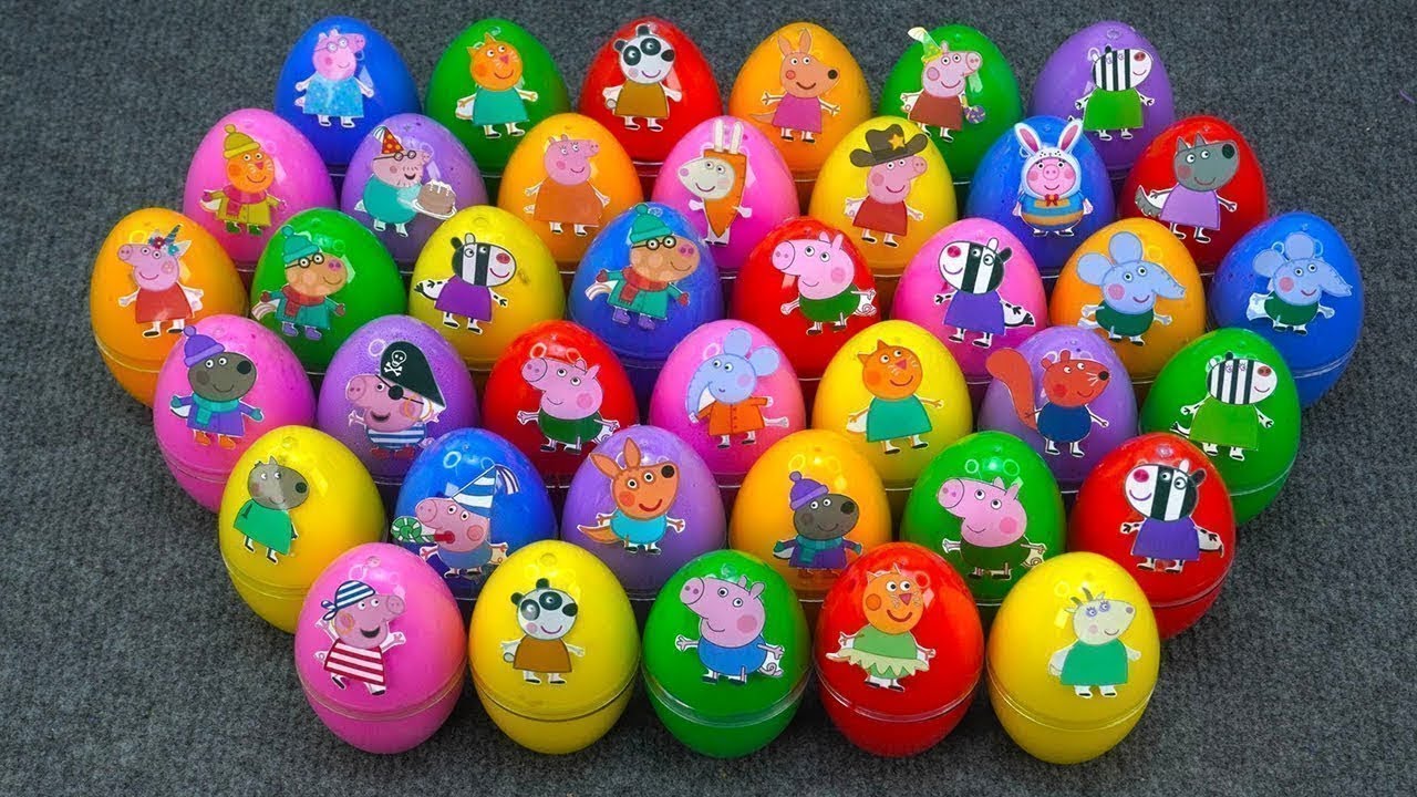 Mixing Peppa Pig Slime with Colorful Clay Magic: Peppa Pig, George, Mummy Pig, Daddy Pig ASMR Fun✨