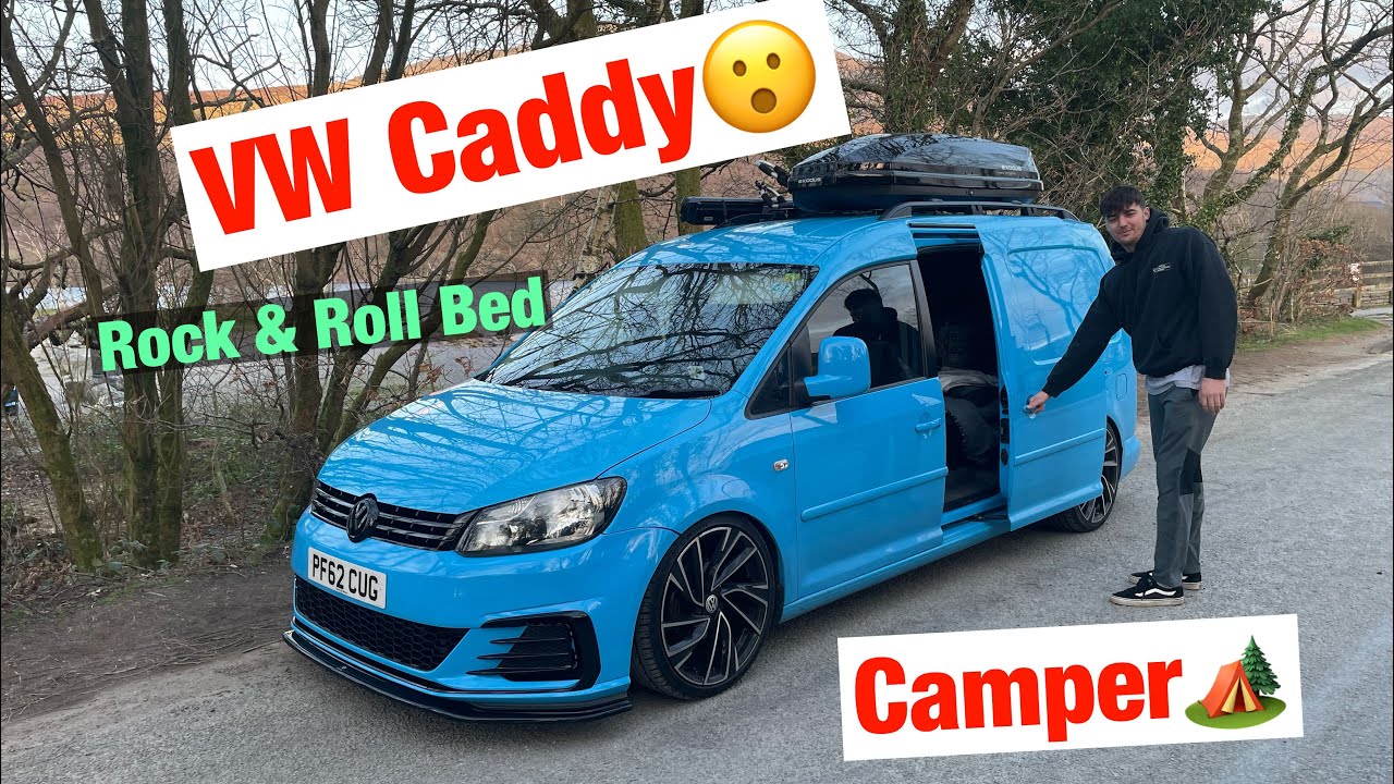 VW CADDY CAMPER!!! EPIC MICRO CAMPER, TV, DIESEL HEATER! 
