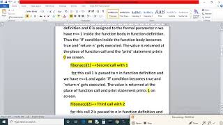 Fibonacci Series through Recursion