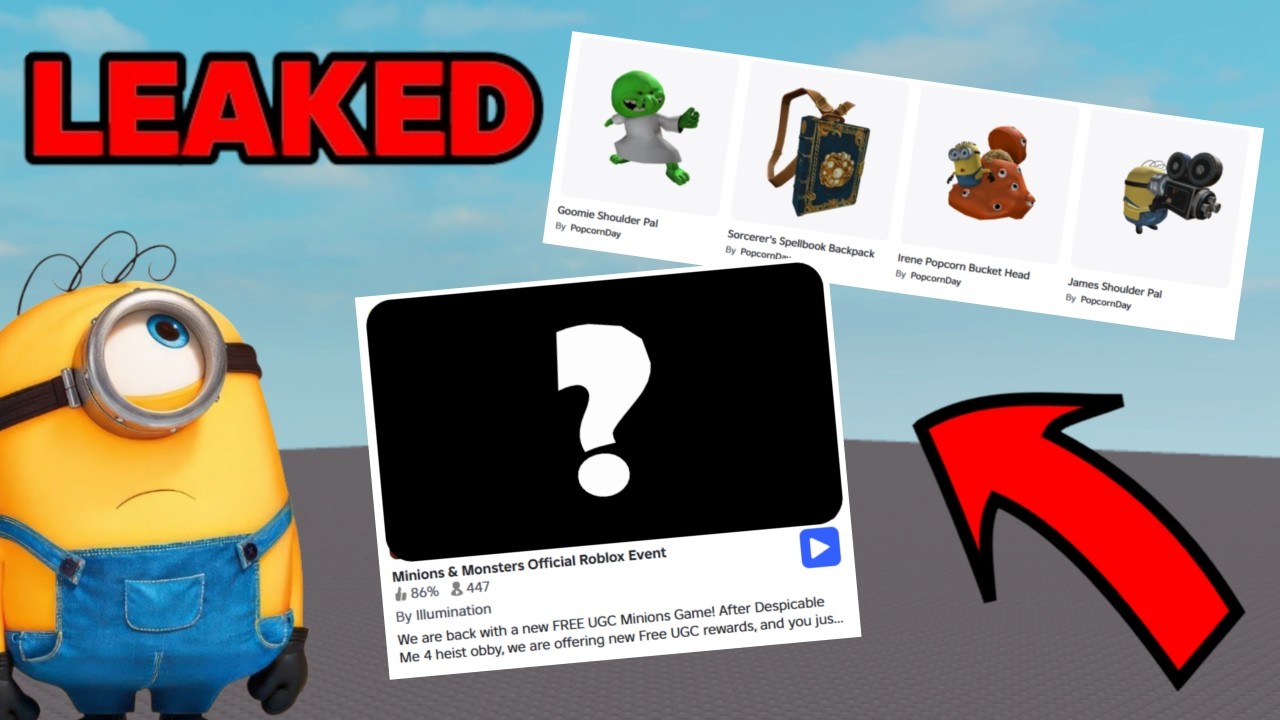 LEAKED* New Minions x Roblox Event Game with Free UGC? 🍌 - YouTube