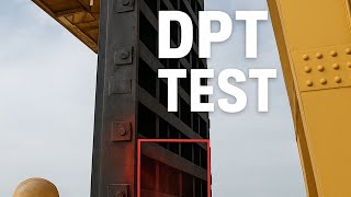 Dam Gate Hook Welding DPT Test | Welding Inspection 🔧🛠️ #viral #wedding #engineering #youtubeshorts