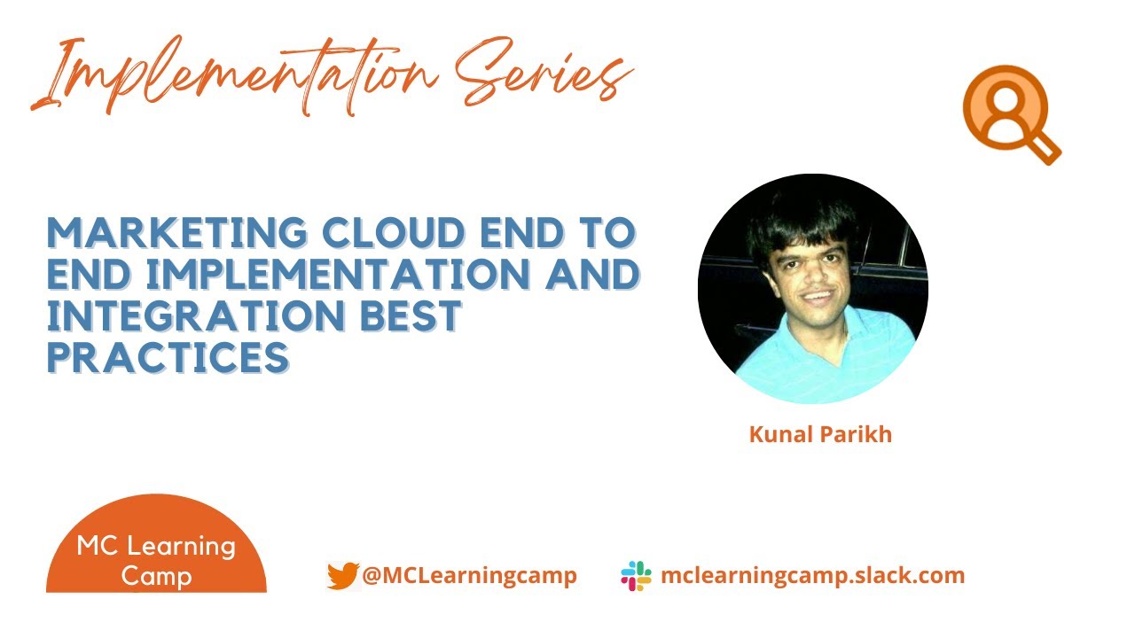 Marketing Cloud End to End Implementation and Integration