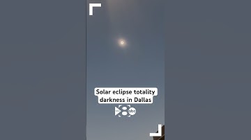Solar eclipse totality darkness in Dallas, Texas!