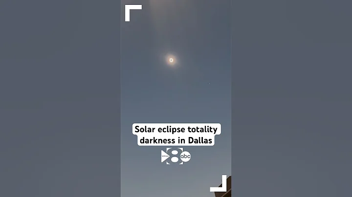 Solar eclipse totality darkness in Dallas, Texas!